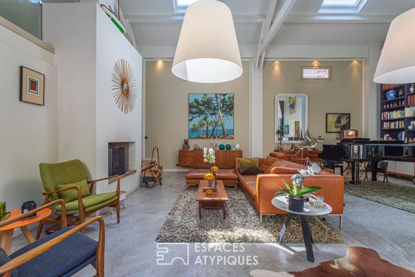 Villa – Loft avec patio luxuriant proche mer et port