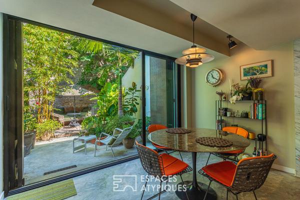 Villa – Loft avec patio luxuriant proche mer et port