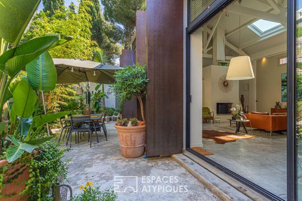 Villa – Loft avec patio luxuriant proche mer et port