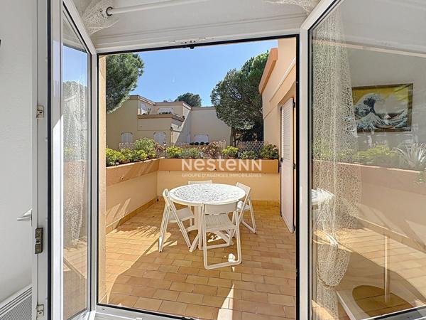 Argelès sur Mer, à deux pas de la plage, charmant T2 bis avec terrasse