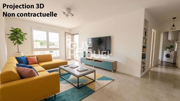 Appartement Villeurbanne  2 pièce(s) 52 m2 Dernier étage vu sur Cour