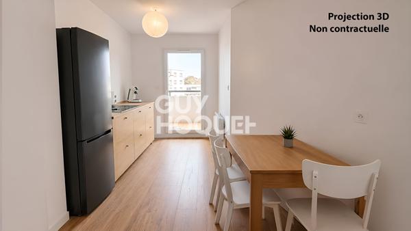 Appartement Villeurbanne  2 pièce(s) 52 m2 Dernier étage vu sur Cour