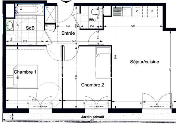 Location Appartement 3 pièces 58.31 m² - 14 AVENUE PAUL VAILLANT COUTURIER Le Blanc-mesnil 93150