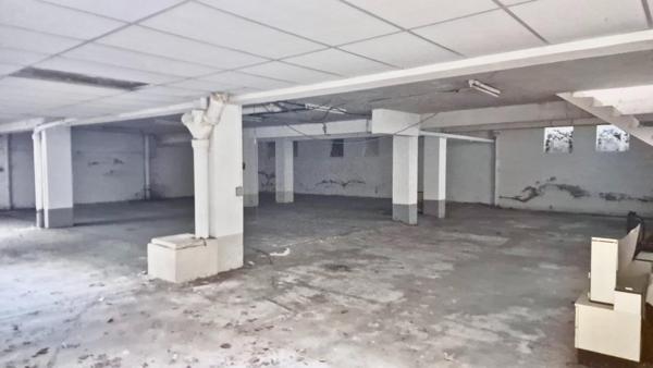 ensemble immobilier de deux lots, un local commercial et un parking de 350 m² en centre ville