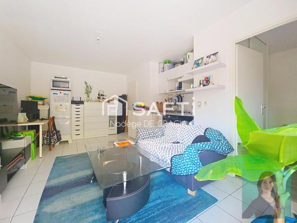 Appartement T2 avec petit extérieur dans résidence vendu loué 05/2028