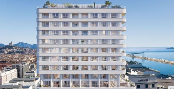 Appartement neuf de type 3 situé à Marseille 13002