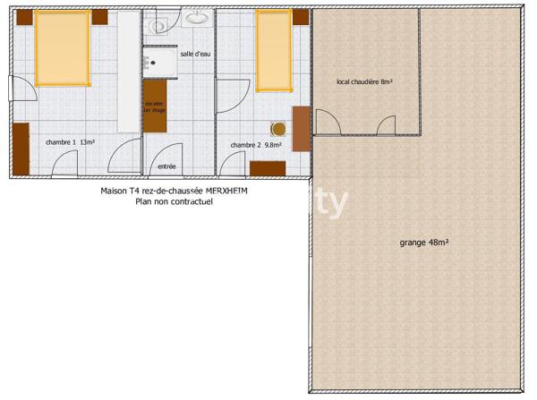Maison
         4 pièces
        - 72 m² Exclusivité 135 000 € *