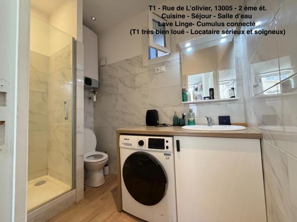 13005 - Quartier CAMAS - Rue de L'Olivier - 2ème étage - T1 - 20m2      99 000 euro FAI