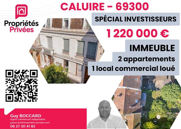 Immeuble - Hôtel particulier + Local commercial à Caluire et Cuire