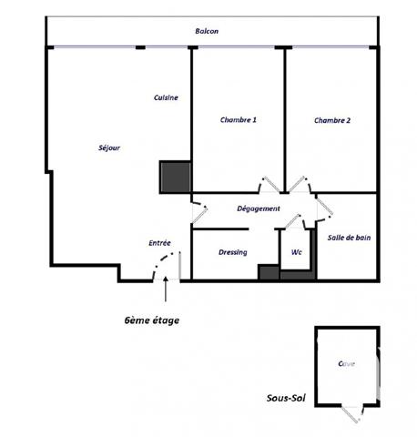 Appartement à vendre 3 pièces 65 m² Paris 10