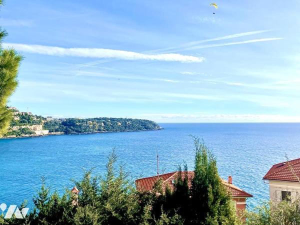 Villa Cabbé, vue mer et Cap Martin panoramique proche Monaco 