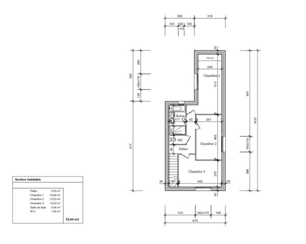 LA BAULE-GUEZY-MAISON 5P-DE 107M2-TERRAIN DE 400M2-GARAGE DE 30M2-PROCHE COMMERCES