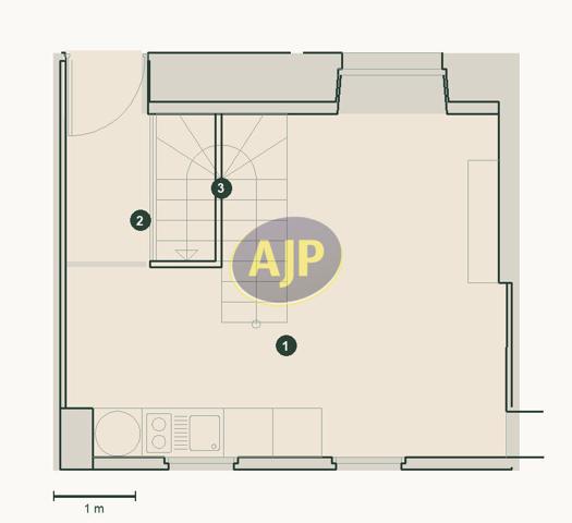 Appartement à vendre Bordeaux - 2 pièces, 37m² avec 1 chambre(s) à 180 000€ - AJP Immobilier Bordeaux Nansouty