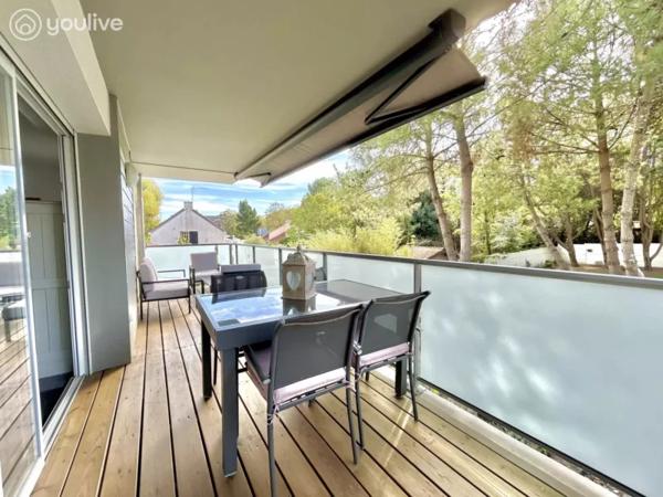 T3 avec terrasse plein sud et vue dégagée – Résidence récente à La Baule