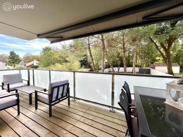 T3 avec terrasse plein sud et vue dégagée – Résidence récente à La Baule