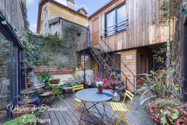 Montreuil-A vendre maison 130m2-terrasse-4 chambres-bureau indépendant-10mn à pied métro L9 et Mairie de Montreuil