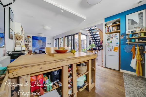 Montreuil-A vendre maison 130m2-terrasse-4 chambres-bureau indépendant-10mn à pied métro L9 et Mairie de Montreuil