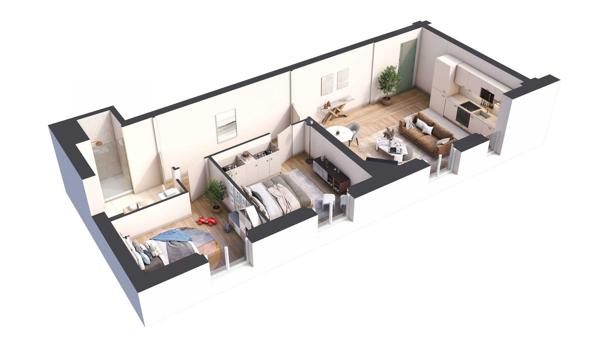 Appartement (neuf) à vendre 3 pièces 50 m² Levallois-Perret