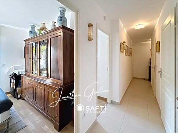 Appartement F3 de 78,73 m2 + Terrasse + Jardin / 2 places de parking / 2 caves