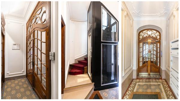 Appartement bourgeois rue Lamarck 2 pièces Charme