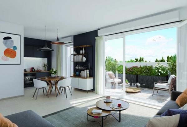APPARTEMENT T3 AVEC GRANDE TERRASSE DE 60 M²