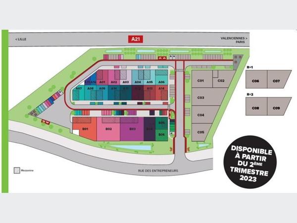 Entrepôt à Louer à ESCAUDAIN 1380 €