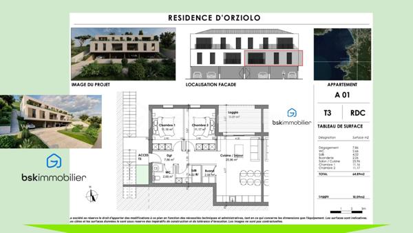 Appartement de 71 m²