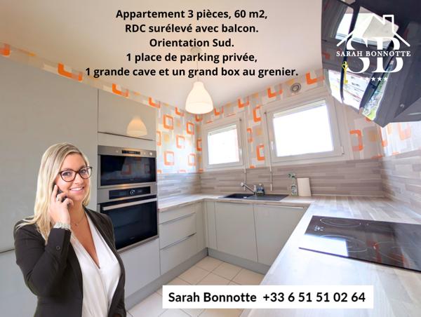 Huningue (68330) T3 à Huningue, nombreux atouts à découvrir.