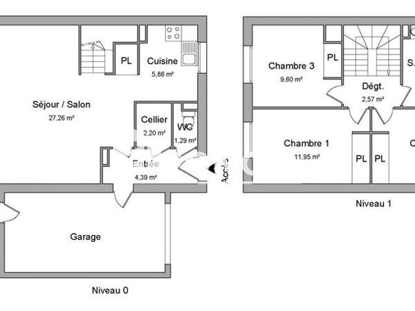 Location Maison 4 pièces 82.1 m² - CHEMIN DE LIFFARD Toulouse 31100