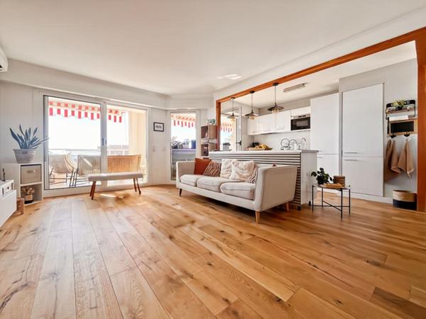 CORNICHE FLEURIE  - 2P -  AVANT DERNIER ETAGE - TERRASSE  21M2 - VUE MER - PISCINE - GARAGE