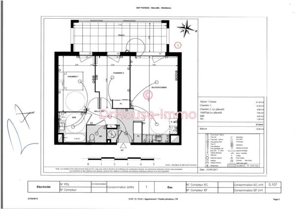 Appartement à louer 3 pièces de 57 m²