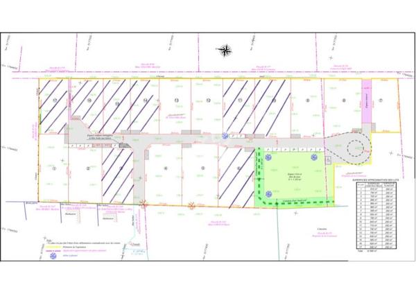 Épercieux-Saint-Paul plusieurs terrains dans un nouveau lotissement situé dans un secteur calme, 8 lots de 700 m2 à 895 m2