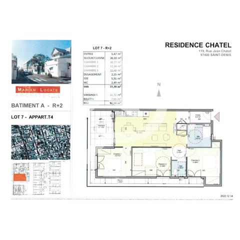 Appartement 4 pièces 78 m2