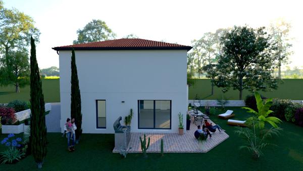 Terrain à bâtir Pollionnay 474 m2 avec maison de 125 m², 4 ch, dont 1 de plain-pied