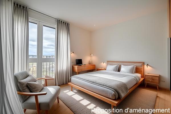 Appartement au dernier étage avec balcon