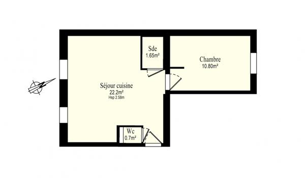 Appartement à vendre 2 pièces 35 m² Clichy