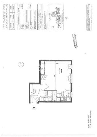 Appartement 1 pièce d'environ 32,18 m² à louer à VILLIERS SUR MARNE (94350).