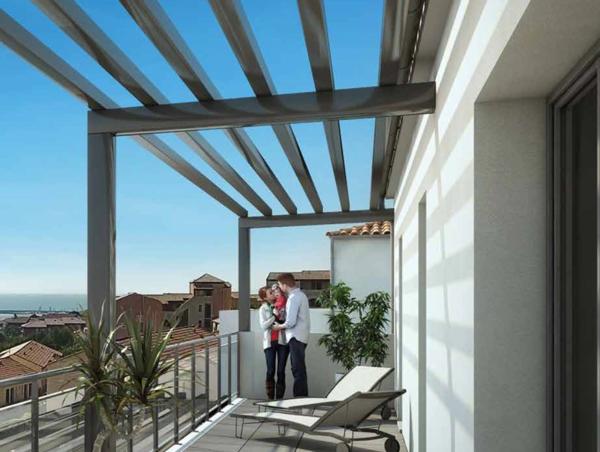 appartement à vendre 3 pièces St Pierre La Mer (11) T3 62,15m2 terrasse 11,44 en R+2 1 garage 1 place parking