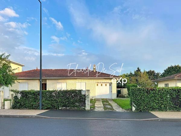 Maison de plain-pied de 124 m² à rafraîchir – 3 chambres + bureau et garage – sur 520 m² de terrain