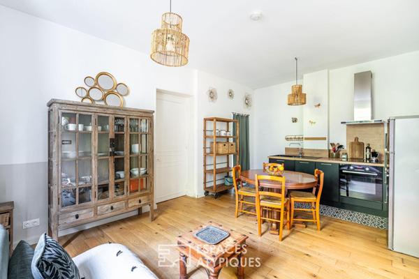 Appartement rénové et meublé avec extérieur et stationnement à Albigny sur Saône