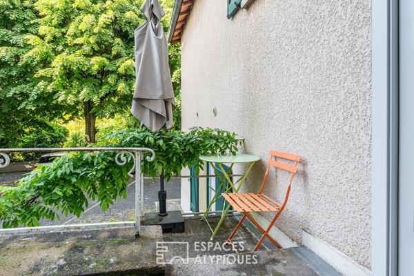Appartement rénové et meublé avec extérieur et stationnement à Albigny sur Saône