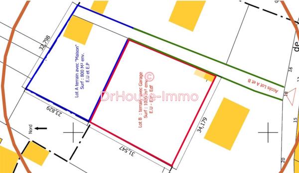 Terrain à vendre 2 pièces de 800 m²