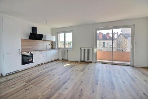 Appartement T3 rénové avec terrasse - Brive centre quartier Lycée - 169 900 euros