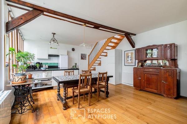 Duplex de charme dans un ancien atelier proche Nation