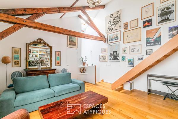 Duplex de charme dans un ancien atelier proche Nation
