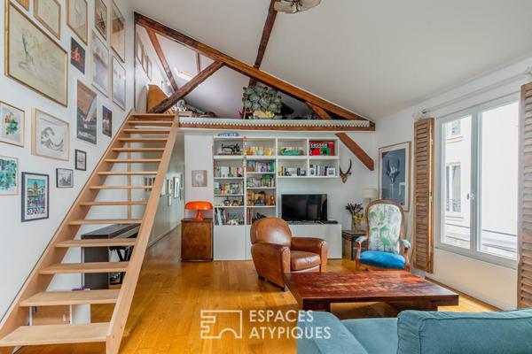 Duplex de charme dans un ancien atelier proche Nation