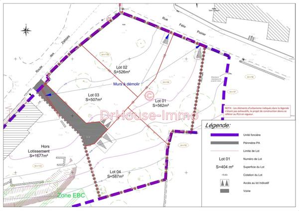 Terrain à vendre de 2 182 m²