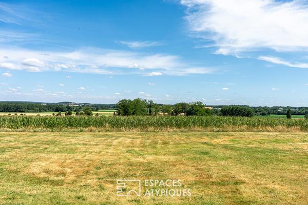 Une maison moderne au panorama préservé