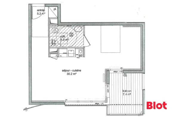 Appartement 1 pièce(s)