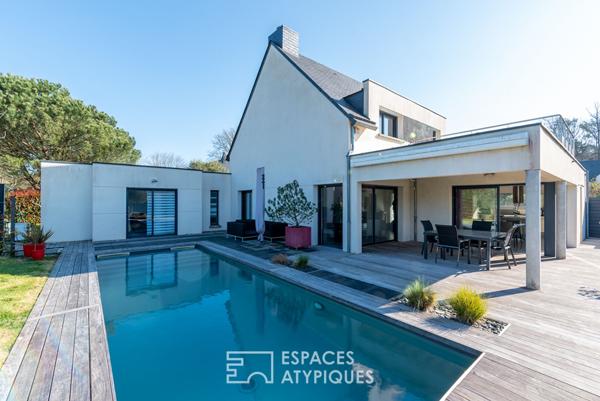 villa familiale avec piscine à Bruz